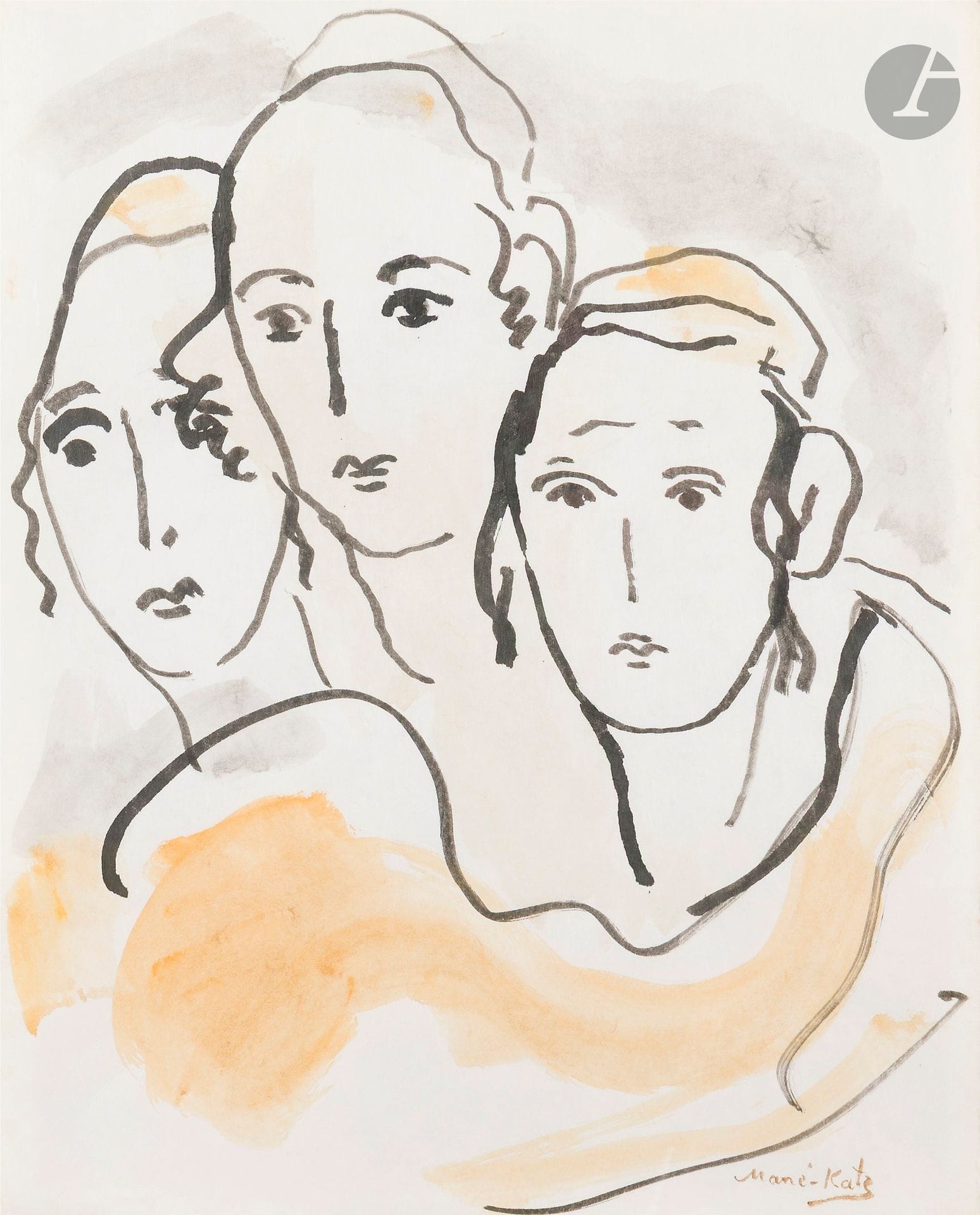Emmanuel MANÉ-KATZ (1894-1962) 
Jeunes juifs 
Encre et aquarelle. 
Signée en bas à droite. 
42 x 34 cm 
Cadre.




Mots clés :
judaïca, juif, juive, hébreux, rabbins, jewish, torah, hebrew, hebraica, judaisme, synagogue, sionisme, pessah, pessach, haggada, haggadah, hagada, hagadah, passover, menora, menorah, hannuka, hannuca, hannoucca, hanouccah, torah, juden, israélite, Israël, antisemitism, antisémitisme, dreyfus, meguila, sepharade, sefarad, ketouba