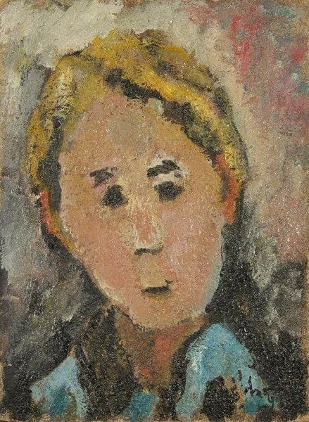 Henri Maurice D'ANTY (1910-1998)
Portrait de jeune fille Huile sur panneau. Signée en bas à droite. 32,5 x 24 cm