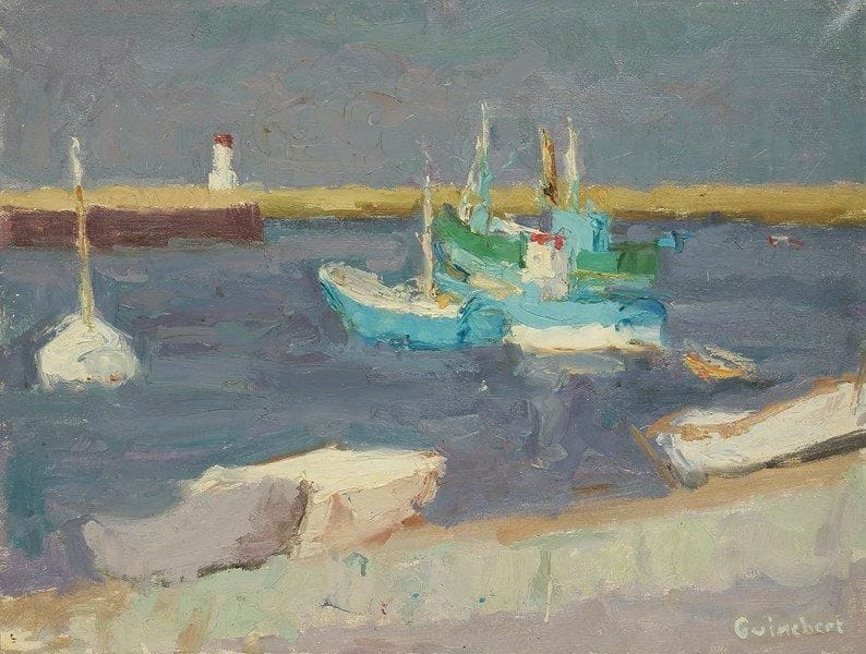 André GUINEBERT (1902-?)
La Turballe Huile sur toile. Signée en bas à droite. 46 x 60 cm