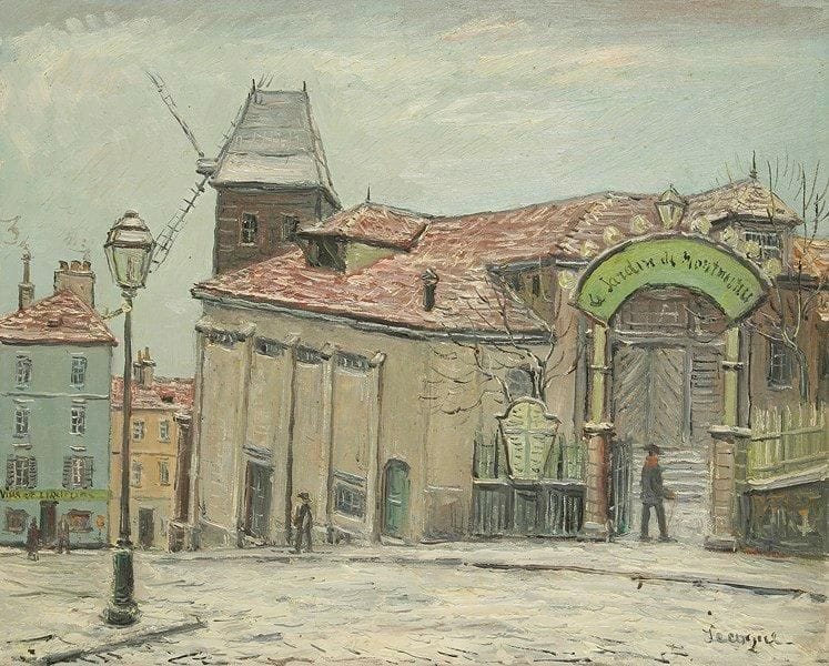 Alois LECOQUE (1891-1981)
Le Jardin de Montmartre Huile sur carton toilé. Signée en bas à droite. 40 x 50,5 cm