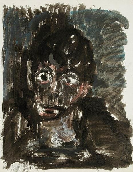 ZWY MILHSTEIN (NE EN 1934)
Portrait d'Henri Adam, 1961 Gouache. Signée et datée en bas à gauche. 66 x 61 cm
