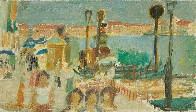 Roger MONTANÉ (1916-2002)
Venise, 1953 Huile sur toile. Signée en bas à gauche. 19 x 33 cm