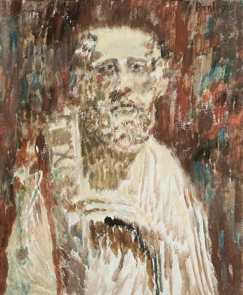 Camille Joseph PANTAZIS (1878-1951)
Homme barbu Huile sur toile. Signée en haut à droite. 46 x 38 cm