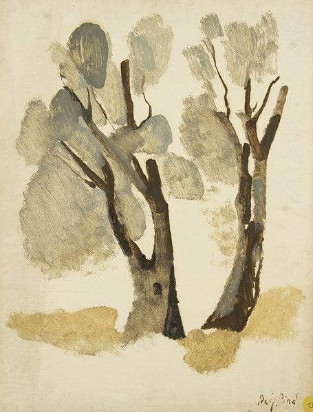 Manolo RUIZ PIPO (1929-1999)
Les Arbres Huile sur papier contrecollé sur toile. Signée en bas à droite. 65 x 50 cm