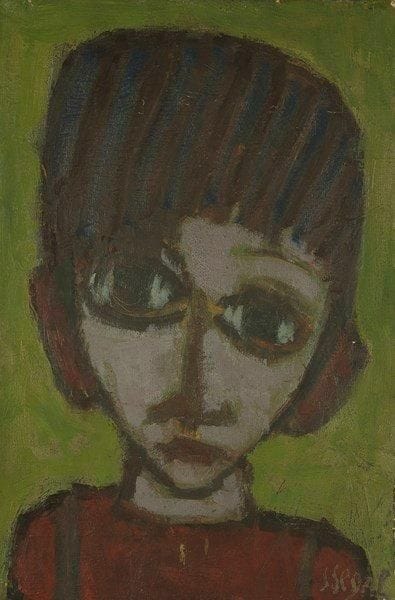 Simon SEGAL (1898-1969)
Jeune garçon Huile sur toile. Signée en bas à droite. 41 x 27 cm