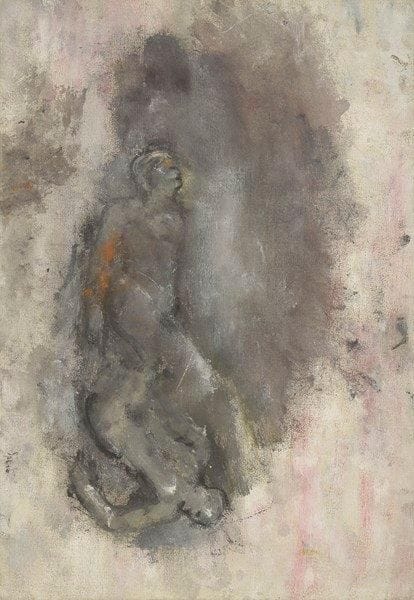 Nancy SPERO (1926-2009)
Le Couple Huile sur toile. Signée en bas à gauche. 38 x 55 cm