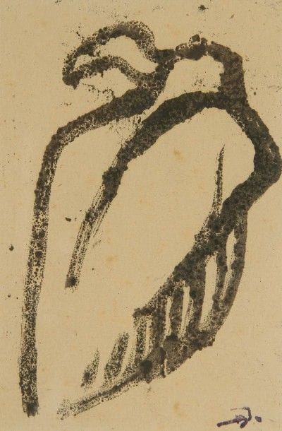 Henri DELUERMOZ (1876-1943)
Condor, circa 1925    
Encre.
Signée du cachet monogramme en bas à droite.
12,5 x 8,5 cm