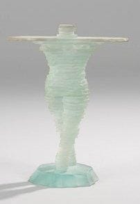MARCO DE GUELTZL (1958-1992)
Personnage, 1992 Sculpture en plaque de verre. Signée et datée sous la base. Hauteur: 24,5 cm