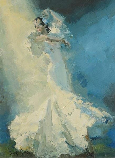 Paul-Robert BAZE (1901-1985)
Danseuses de flamenco, 1946 Huile sur toile. Signée et datée en bas à gauche.