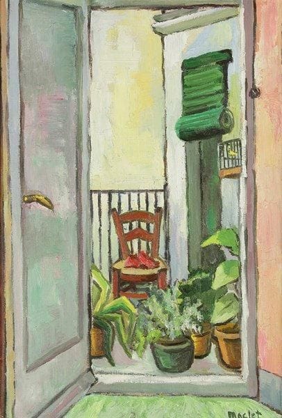 Elisée MACLET (1881-1962)
Fenêtre ouverte Huile sur toile. 56 cm x 37,5 cm