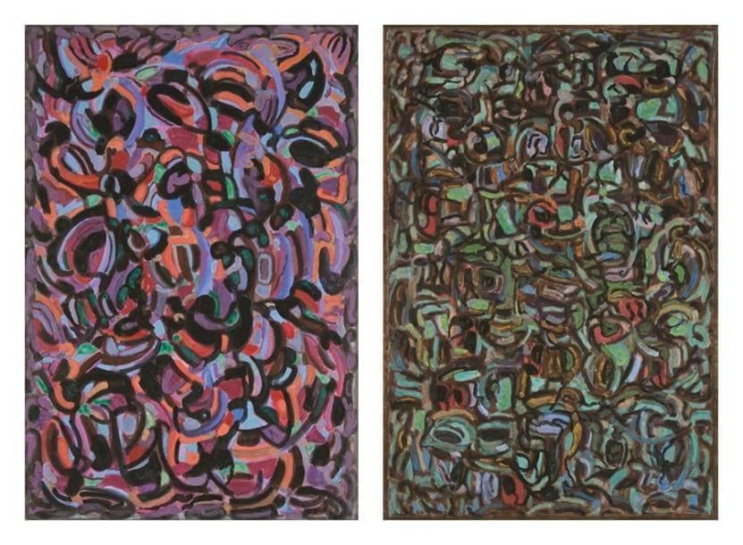 Charles PIQUOIS (1914-?)
Danse créole - La Nuit Deux gouaches. Signées en bas à droite. Titrées au dos. (Petites déchirures). 120 x 80 cm chaque.