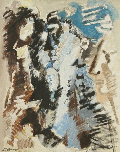 Jean-Claude BEDARD (1928-1987)
Portrait d'homme à la barbe, 1947 Huile sur toile. Signée et datée en bas à gauche. 92 x 73 cm