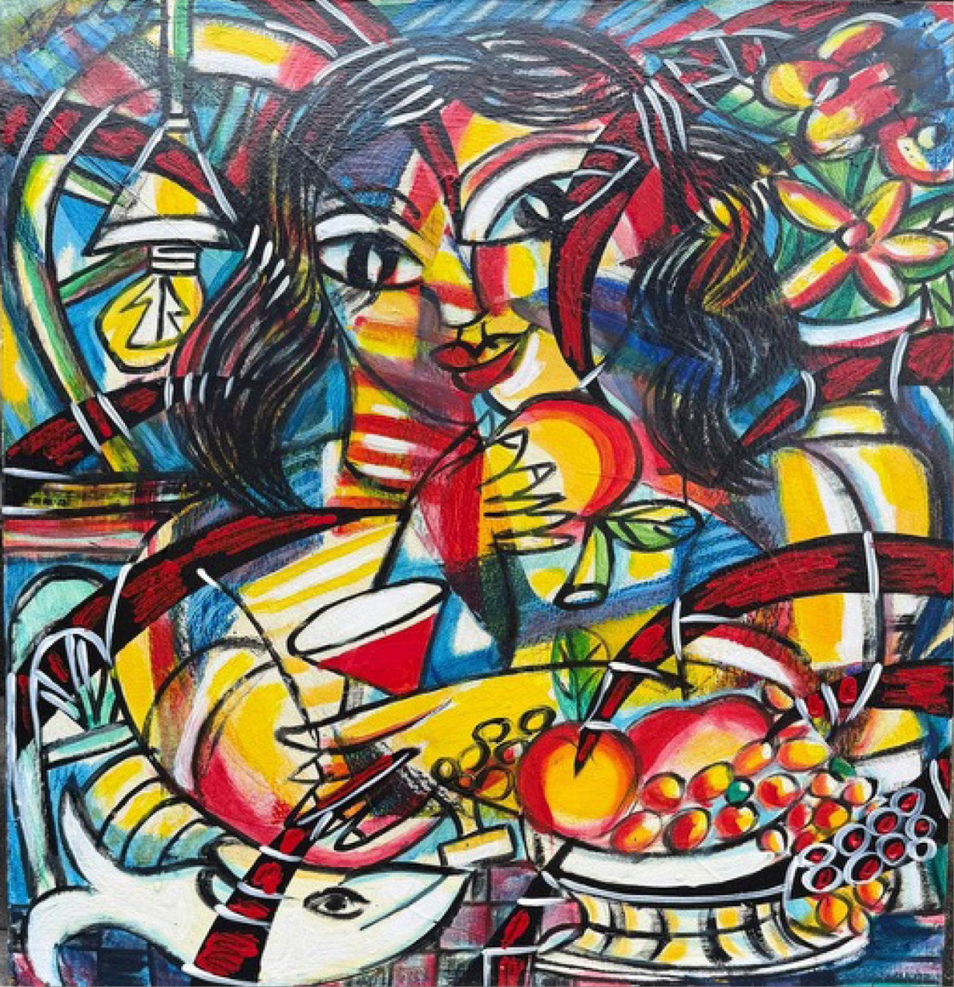 Sete MENELAW (né en 1964)
Jour de lumière
Huile sur toile.
80 x 100 cm
- Provenance : 
Collection de l'artiste.