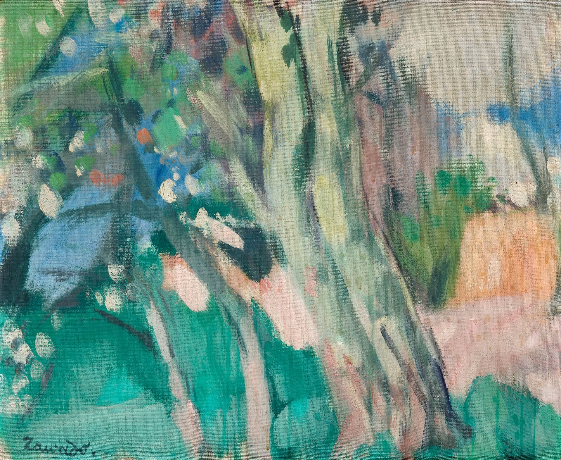 Jan-Waclaw Zawadowski, dit ZAWADO (1891-1982)
Paysage aux environs d’Aix-en-Provence
Huile sur toile.
Signée en bas à gauche.
50 x 61 cm
Un autre paysage au verso.

[Pologne] [art polonais] [sztuka polska]