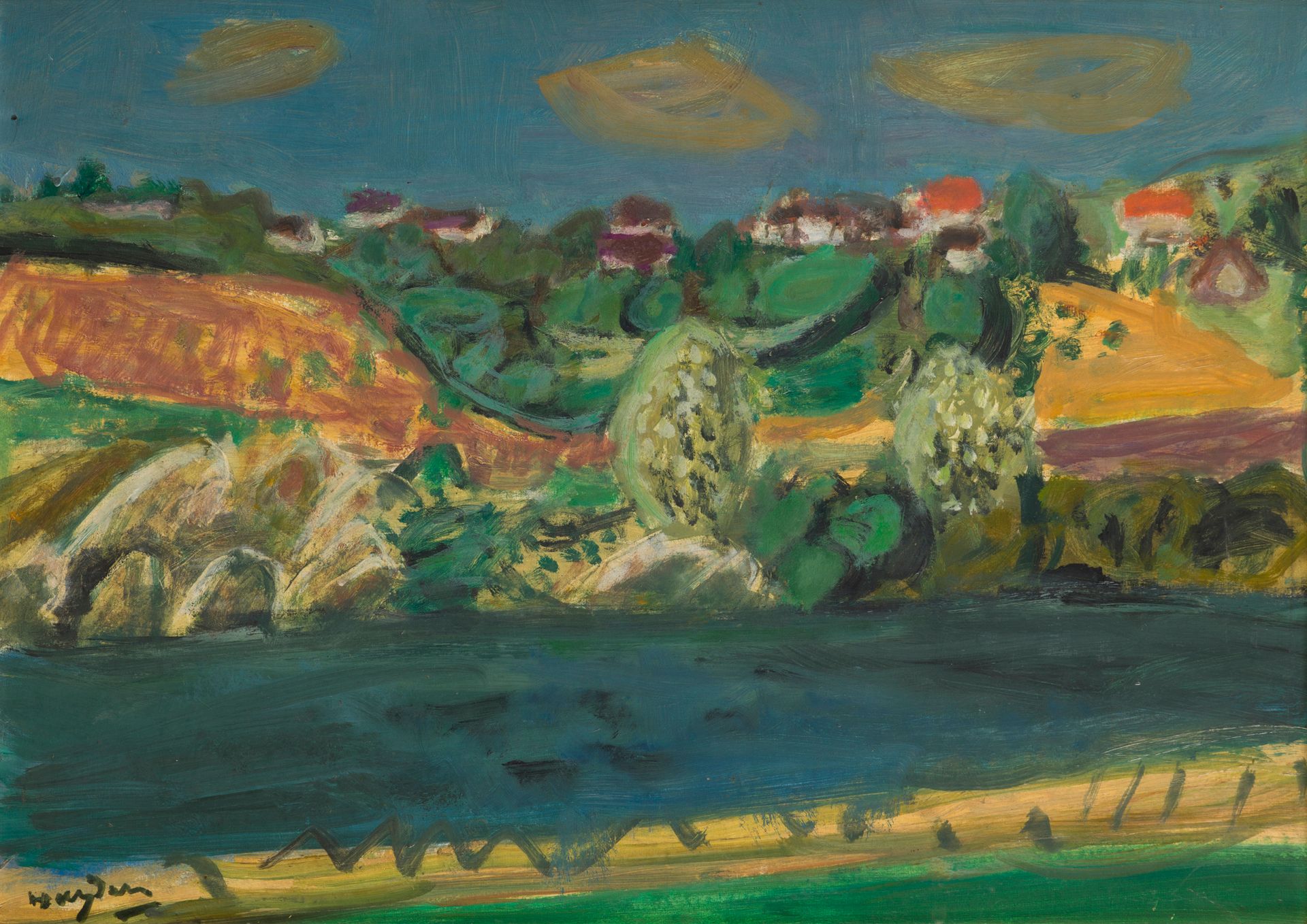 Henri HAYDEN (1883-1970)
La Marne à Morintru
Huile sur panneau.
Signée en bas à gauche.
33 x 46 cm

Provenance : 
Vente Me Loudmer, Paris, Hôtel Drouot, 26 mars 1995, lot 54. 

[Pologne] [art polonais] [sztuka polska]