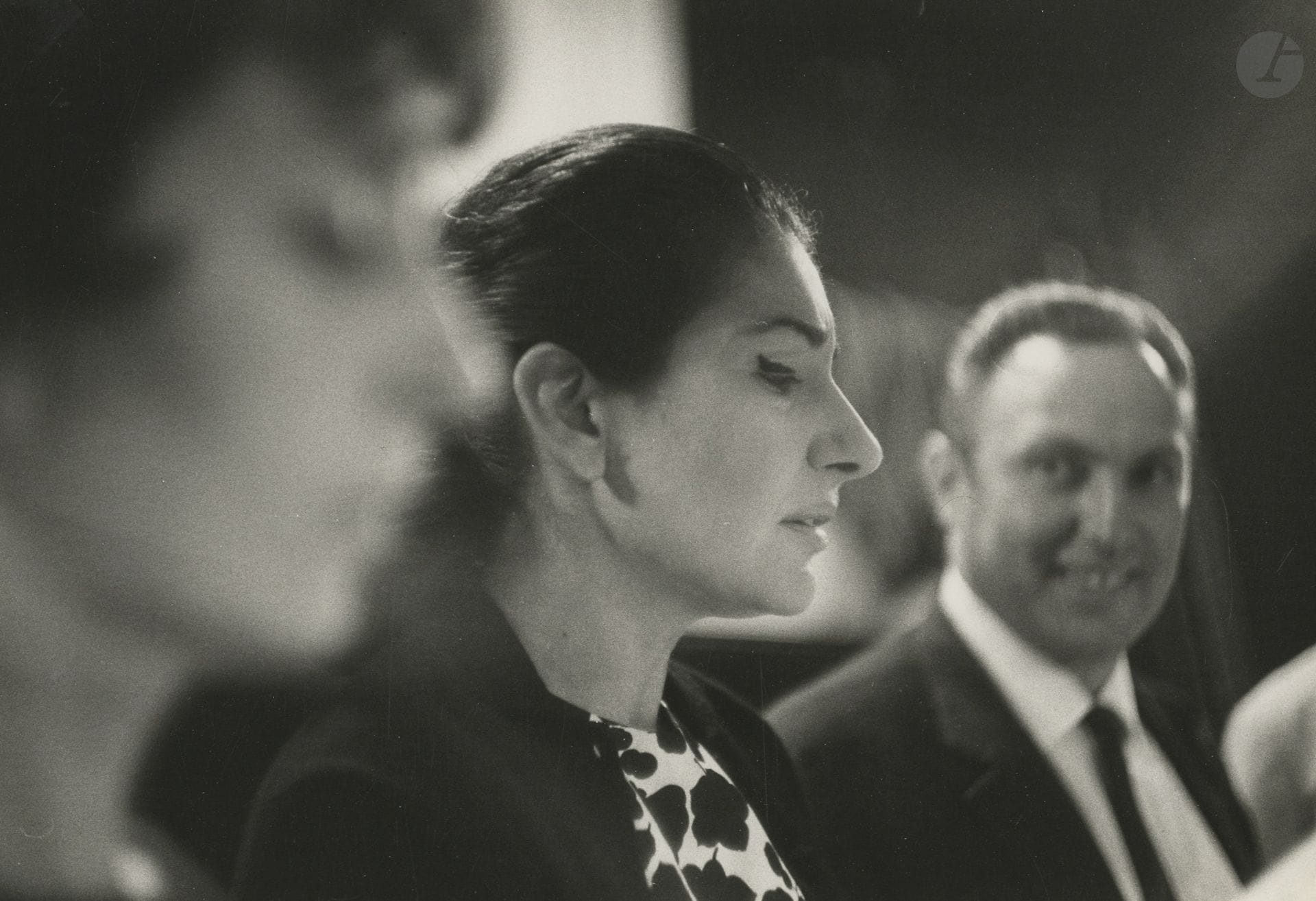 Sabine Weiss (1924–2021)
Maria Callas, 1963.
Vintage silver print, stamped on the back.
17.4 x 25.3 cm