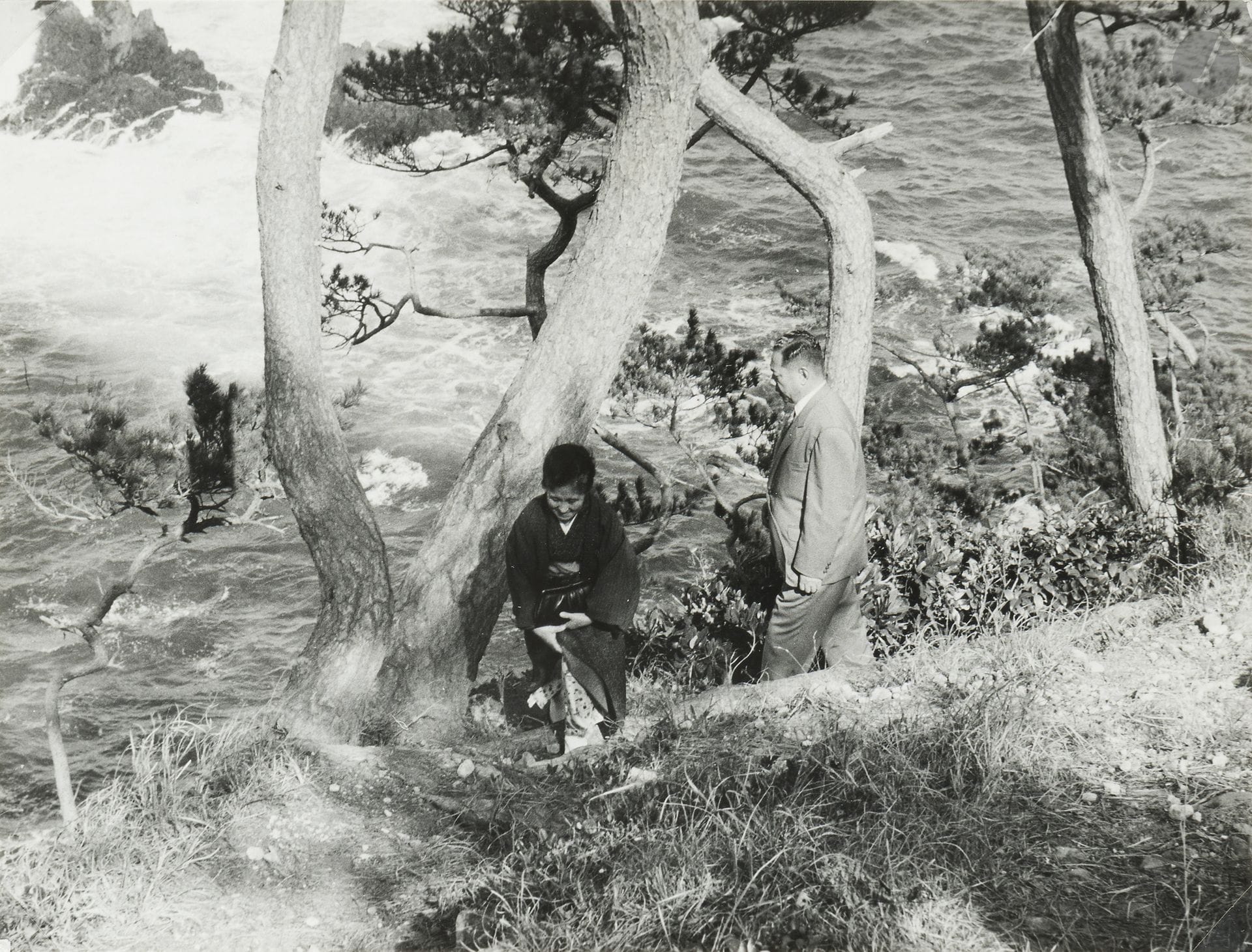 Amateur photographer 
Japan, ca. 1950. 
Family. Travel. Fishermen. Temples. Tea ceremony. Bears. 
Five in-4 albums containing approximately 170, 225, 135, 170, and 214 vintage silver prints, respectively. Numerous handwritten captions on the mounts. 
Sizes: from 7.5 x 5.5 to 24.5 x 17 cm