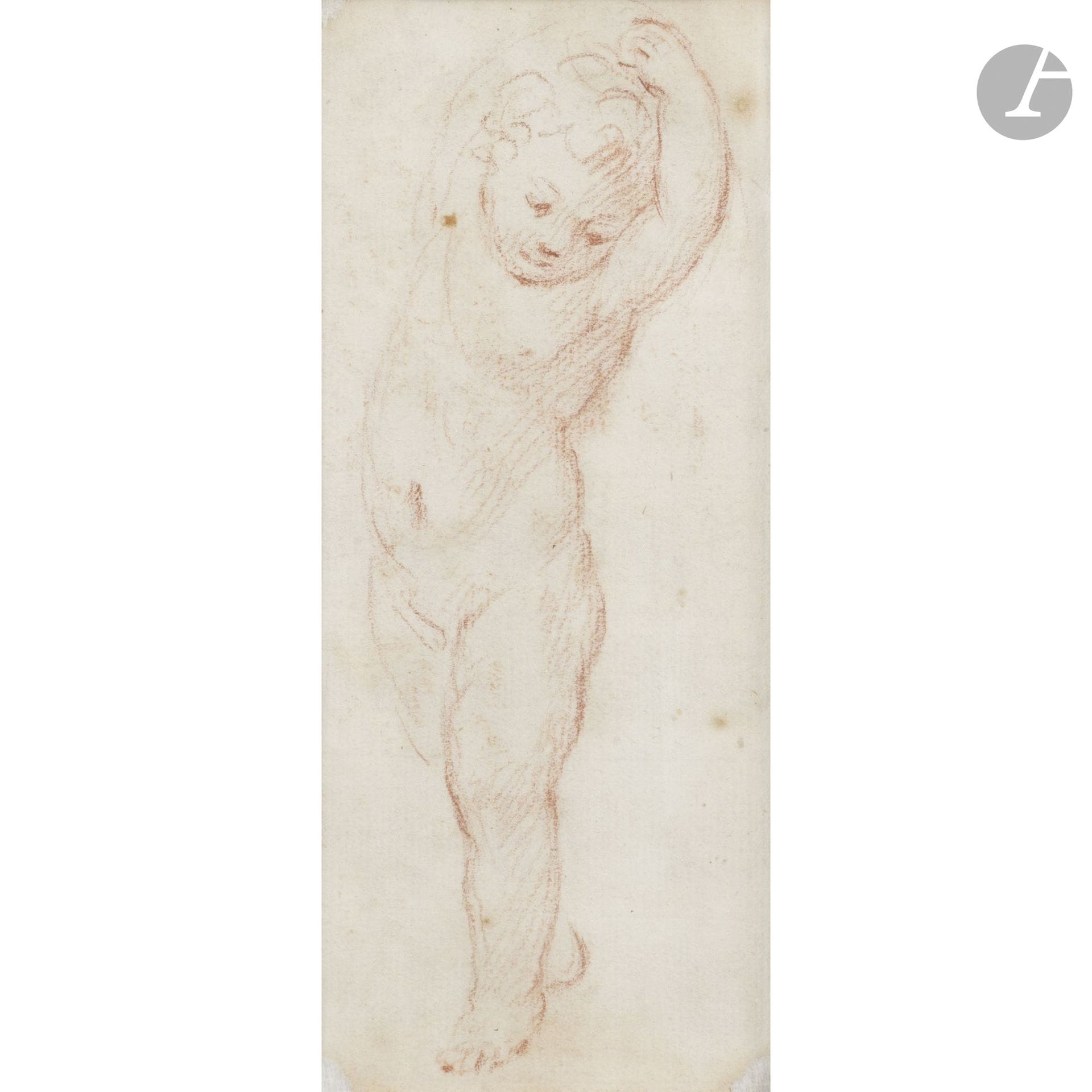 17th-Century ITALIAN SCHOOL
Putto
Red chalk.
17 x 7 cm