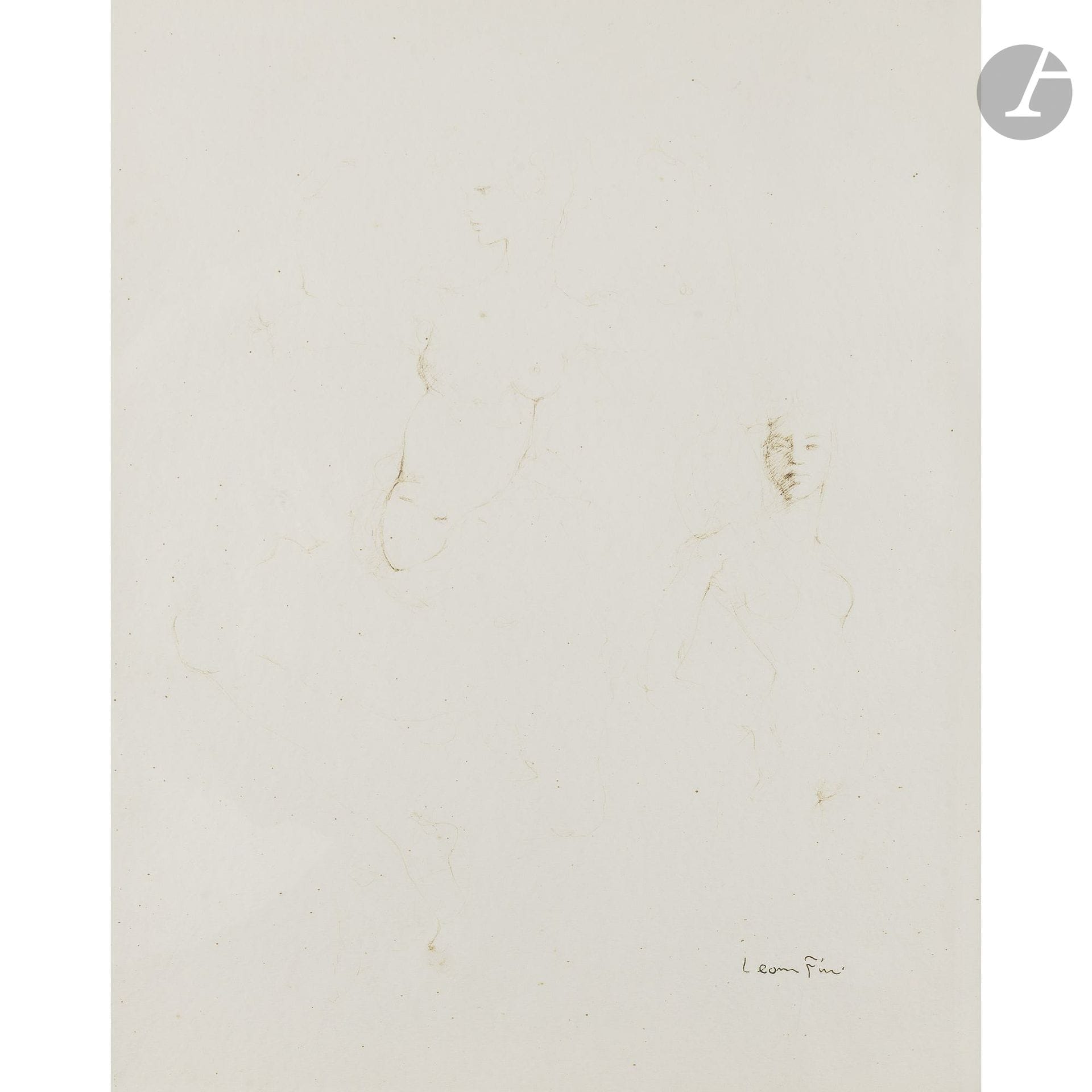 Leonor FINI (1908–1996)
Women’s Studies
Ink.
Signed lower right.
(Faded ink).
39 x 32 cm