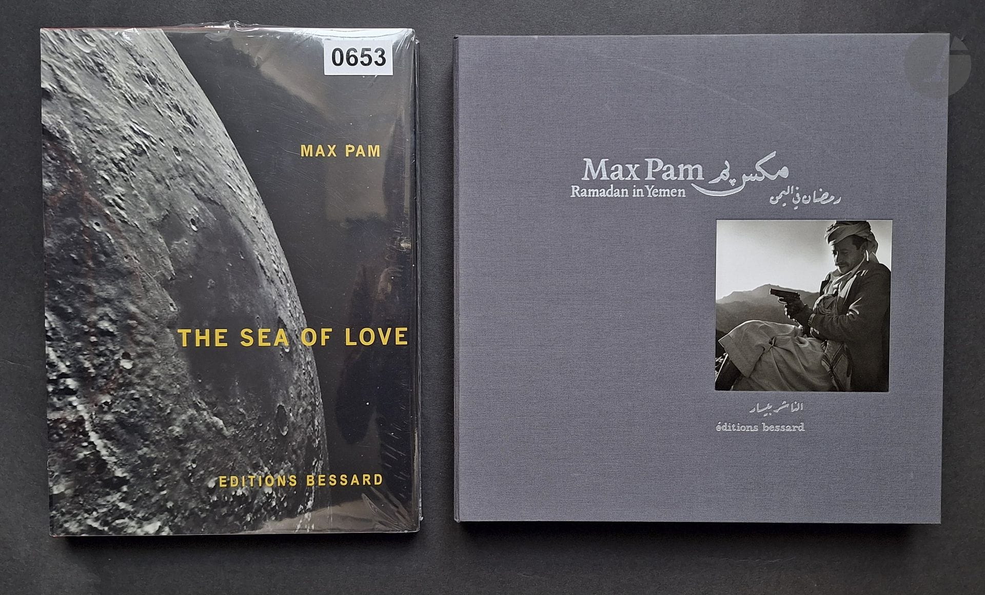 PAM, MAX (1949)
Two books, one of which is signed.
*The Sea of Love.
Bessard Publishing, Paris, 2019.
*Ramadan in Yemen
Bessard Publishing, Paris, 2011.