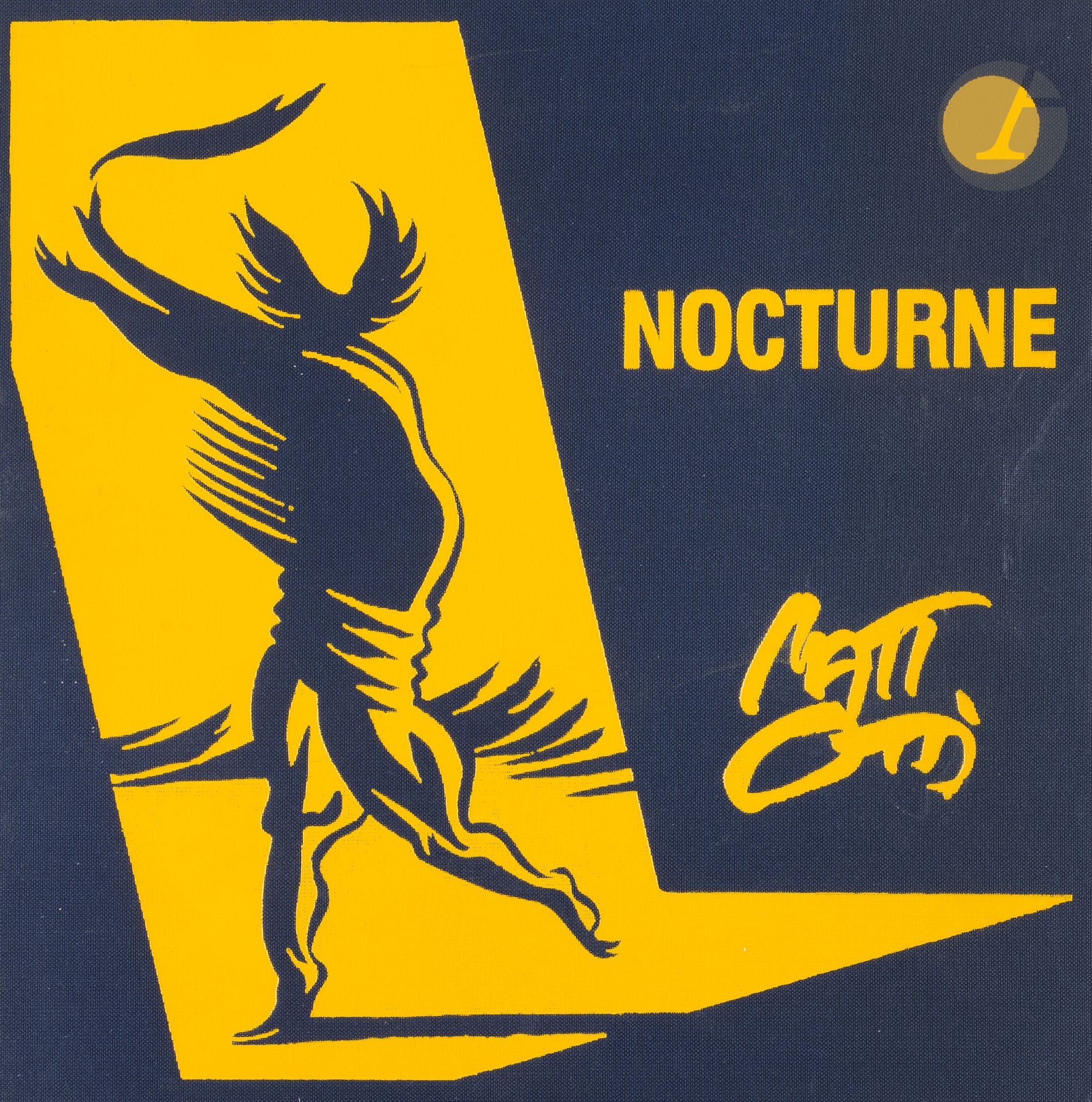 Lorenzo MATTOTTI (né en 1954)
Nocturne, 1989
L’Atelier, Paris.
Portfolio comprenant 6 planches originales sérigraphiées, imprimées par l’Atelier Éric Seydoux.  Numéroté, signé et dédicacé avec un dessin de l’artiste sur la page de titre. Édition à 650 exemplaires, l’un des 50 exemplaires hors commerce.
(Frottements sur la toile du quatrième plat). 
In-4 en feuilles contenues dans un étui à chemise toilé (24 x 24 cm)

Bibliographie :
Collectif, Dans l’atelier d’Éric Seydoux. Imprimeur et éditeur en sérigraphie, Éditions Naima, Paris, 2025, les planches reproduites p. 82 et 83.