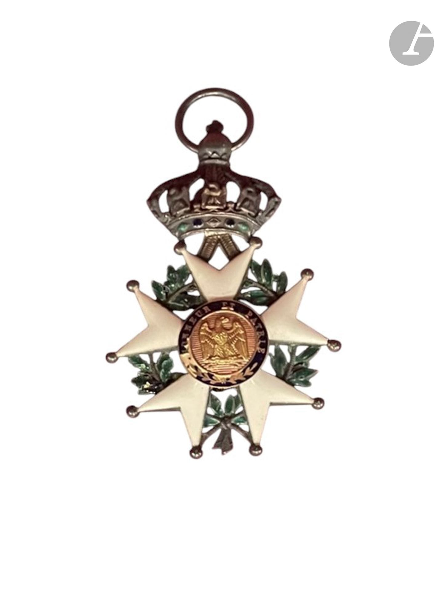 FRANCE 
ORDRE DE LA LÉGION D’HONNEUR 
Étoile de chevalier d’époque Second Empire de Nicolas Alexis Bonaventure d’ARCANGUES (1821-1877). 
En argent, or et émail (éclats). 
T.B. 
On y joint une miniature (manque un centre) et brevet de chevalier sur vélin en date du 29 avril 1866. 

Alexis d’ARCANGUES: 
Avocat, membre du Conseil Général et maire de la commune de Villefranque (1853, 1857, 1869).