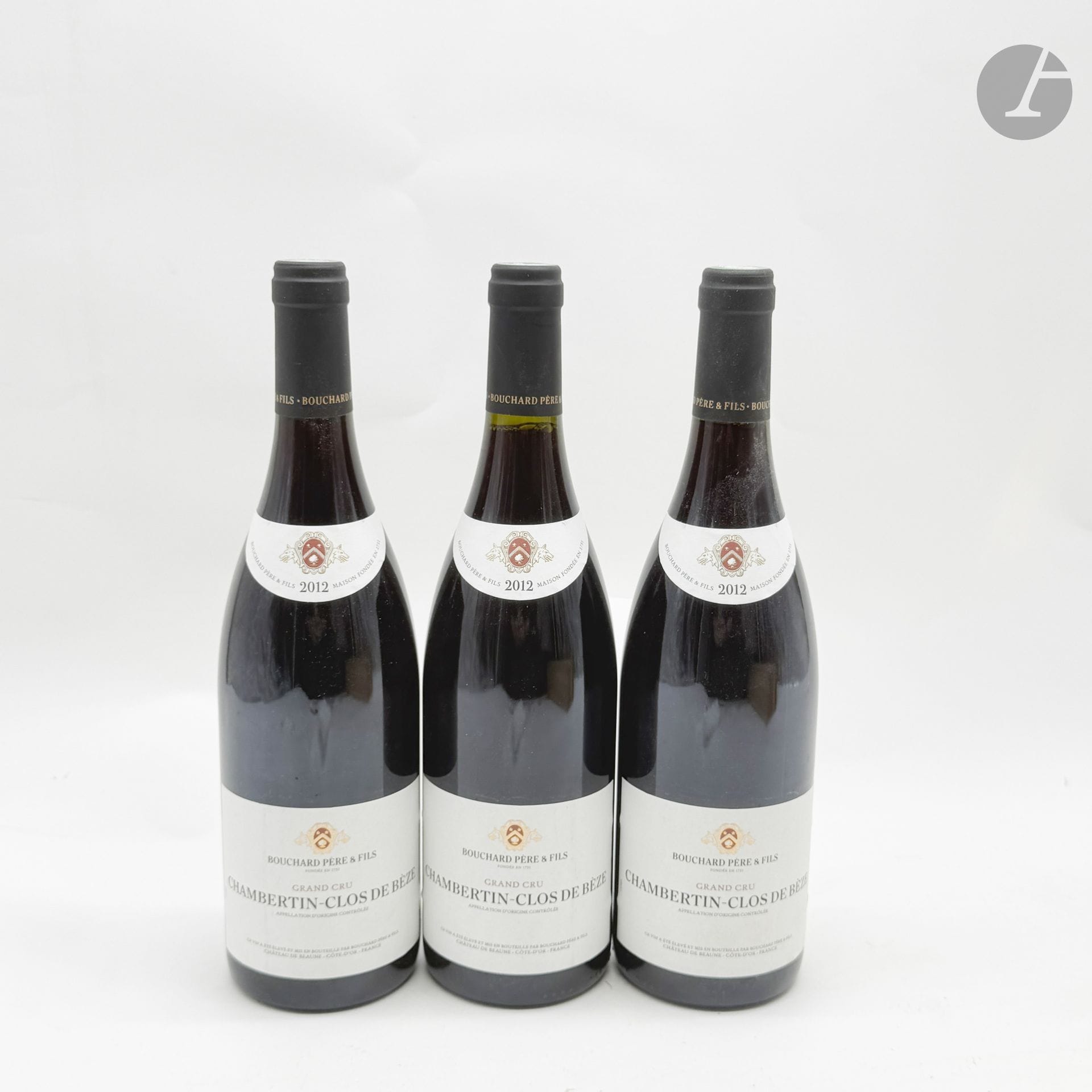 3 B CHAMBERTIN CLOS DE BEZE (Grand Cru) (Caisse Bois d'origine), Bouchard Père & Fils, 2012