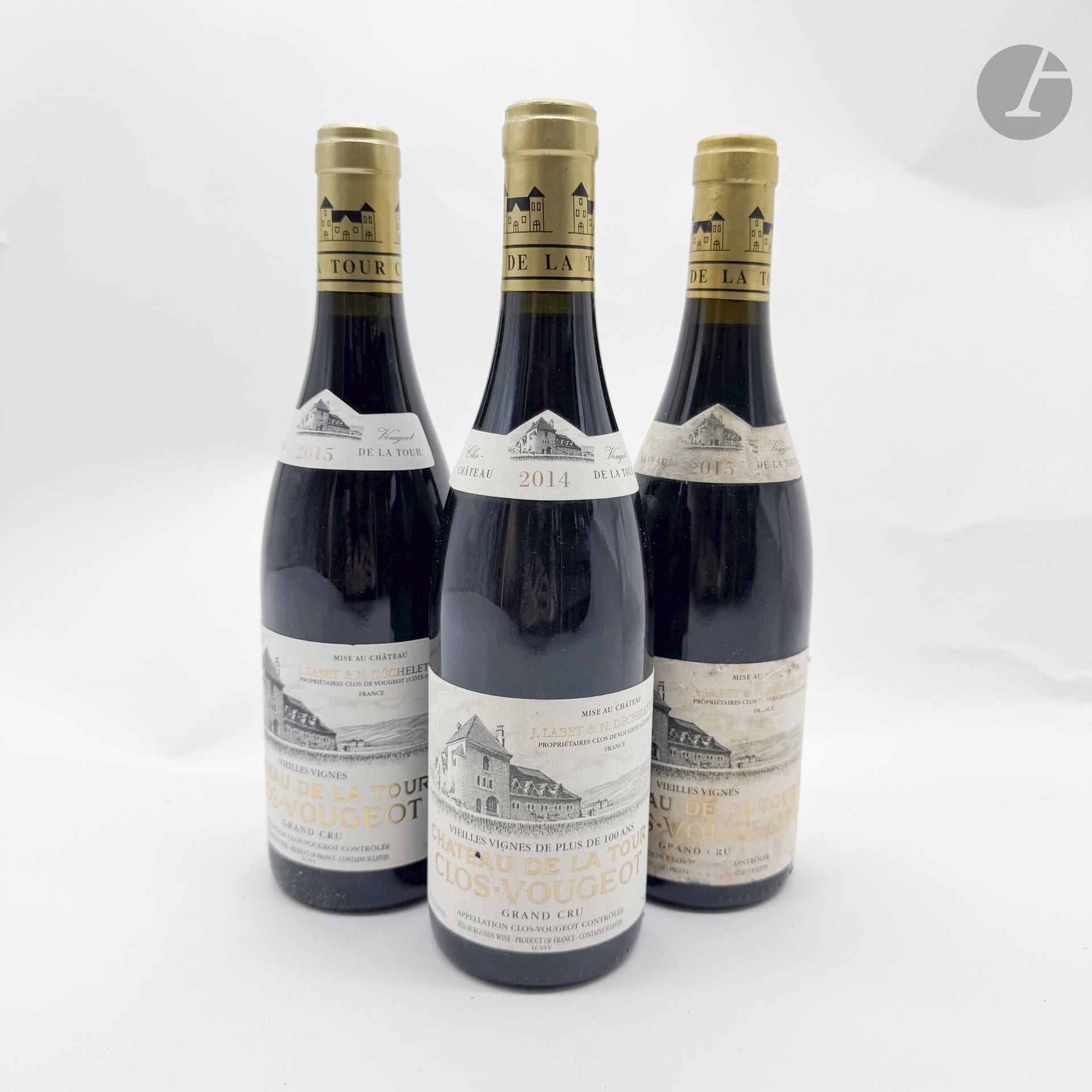 1 B CLOS-VOUGEOT VIEILLES VIGNES (Grand Cru) (e.l.a.), Château de la Tour, 2014
2 B CLOS-VOUGEOT VIEILLES VIGNES (Grand Cru) (1 e.t.a.), Château de la Tour, 2015