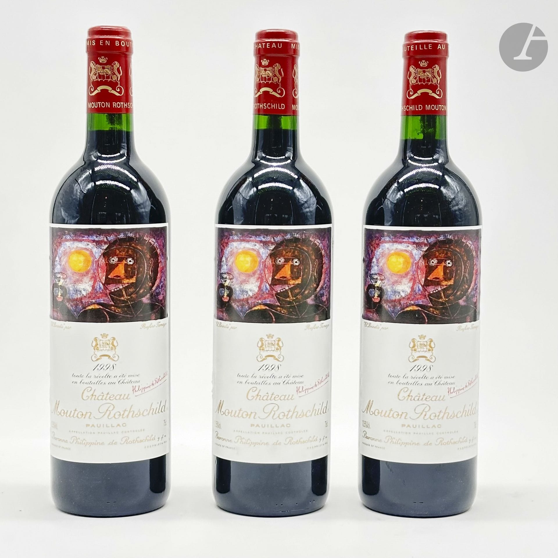 3 B CHÂTEAU MOUTON ROTHSCHILD, GCC1 Pauillac, 1998
