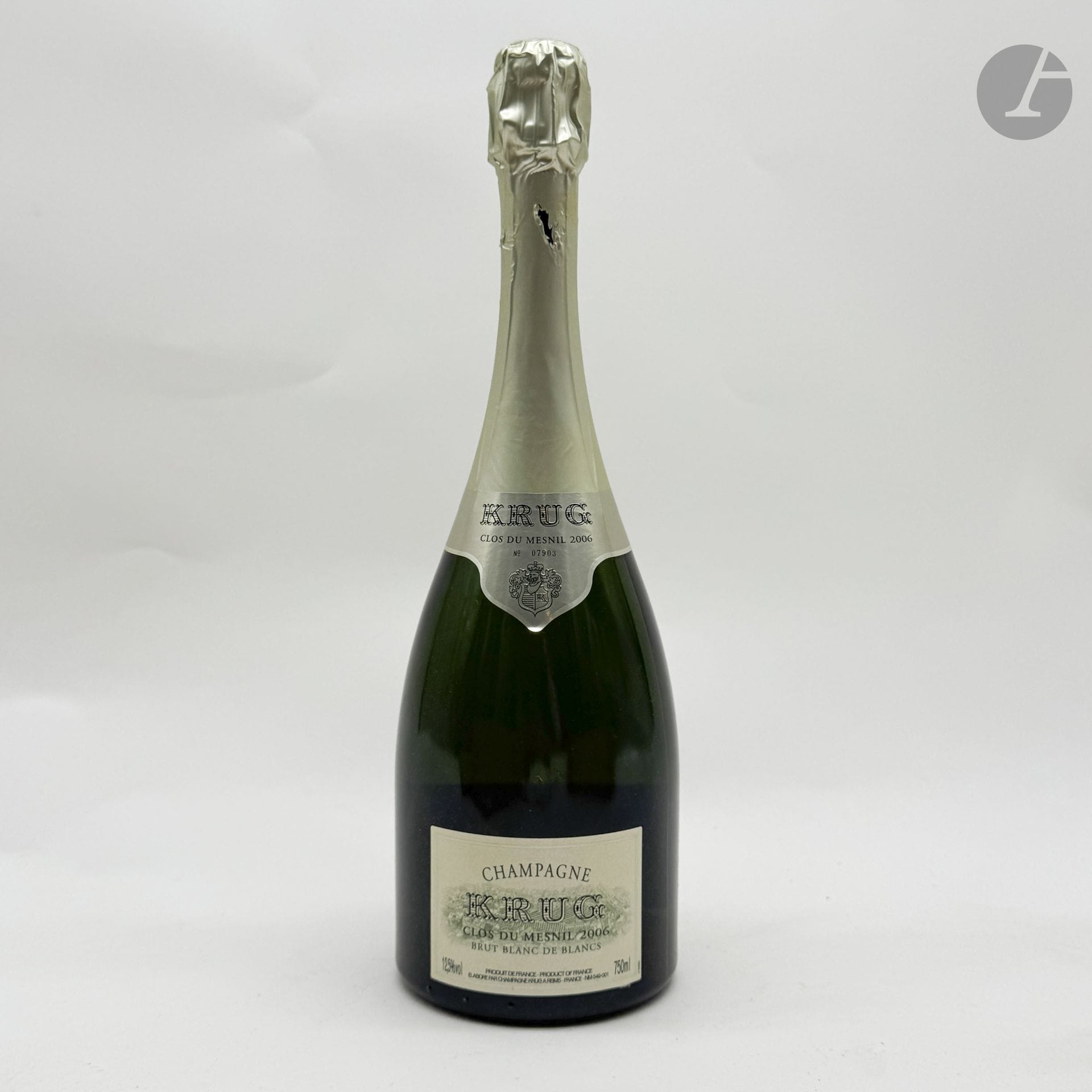 1 B CHAMPAGNE BRUT BLANC DE BLANCS CLOS DU MESNIL (Caisse Bois d'origine), Krug, 2006