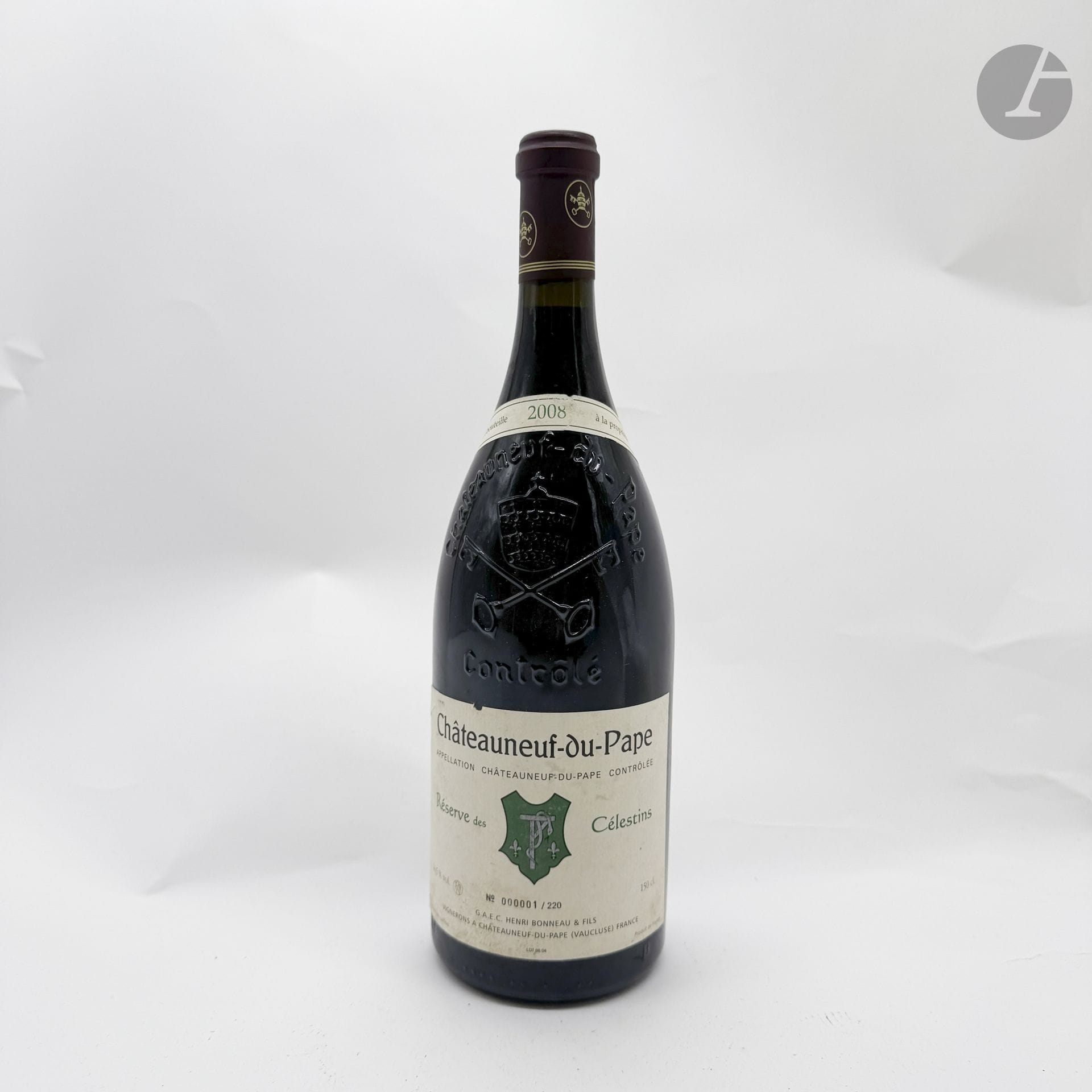 1 Mag CHÂTEAUNEUF DU PAPE RESERVE DES CELESTINS (e.l.a; clm.a.), Domaine Henri Bonneau, 2008