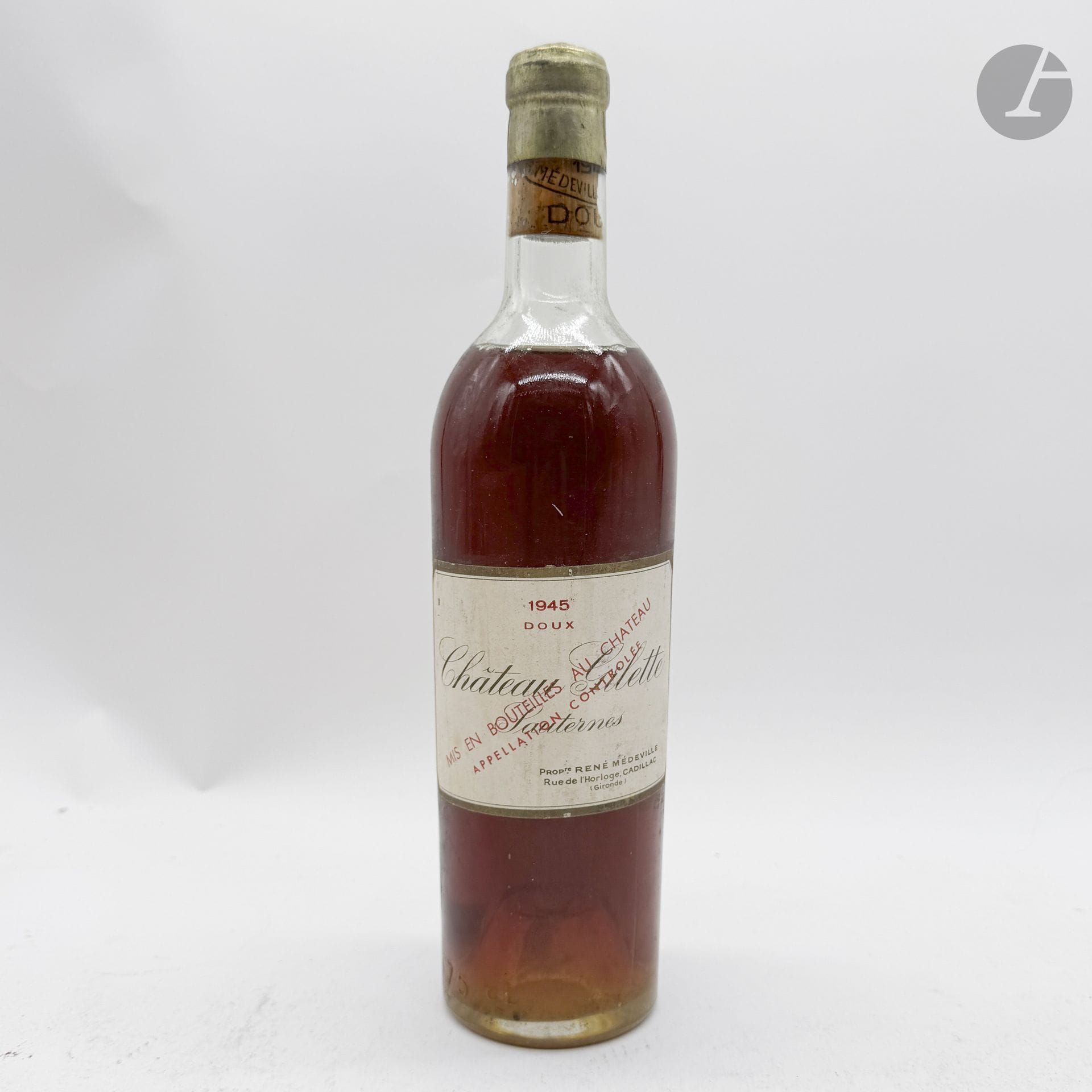 1 B CHÂTEAU GILETTE DOUX (H.E; e.t.h. légères), Sauternes, 1945