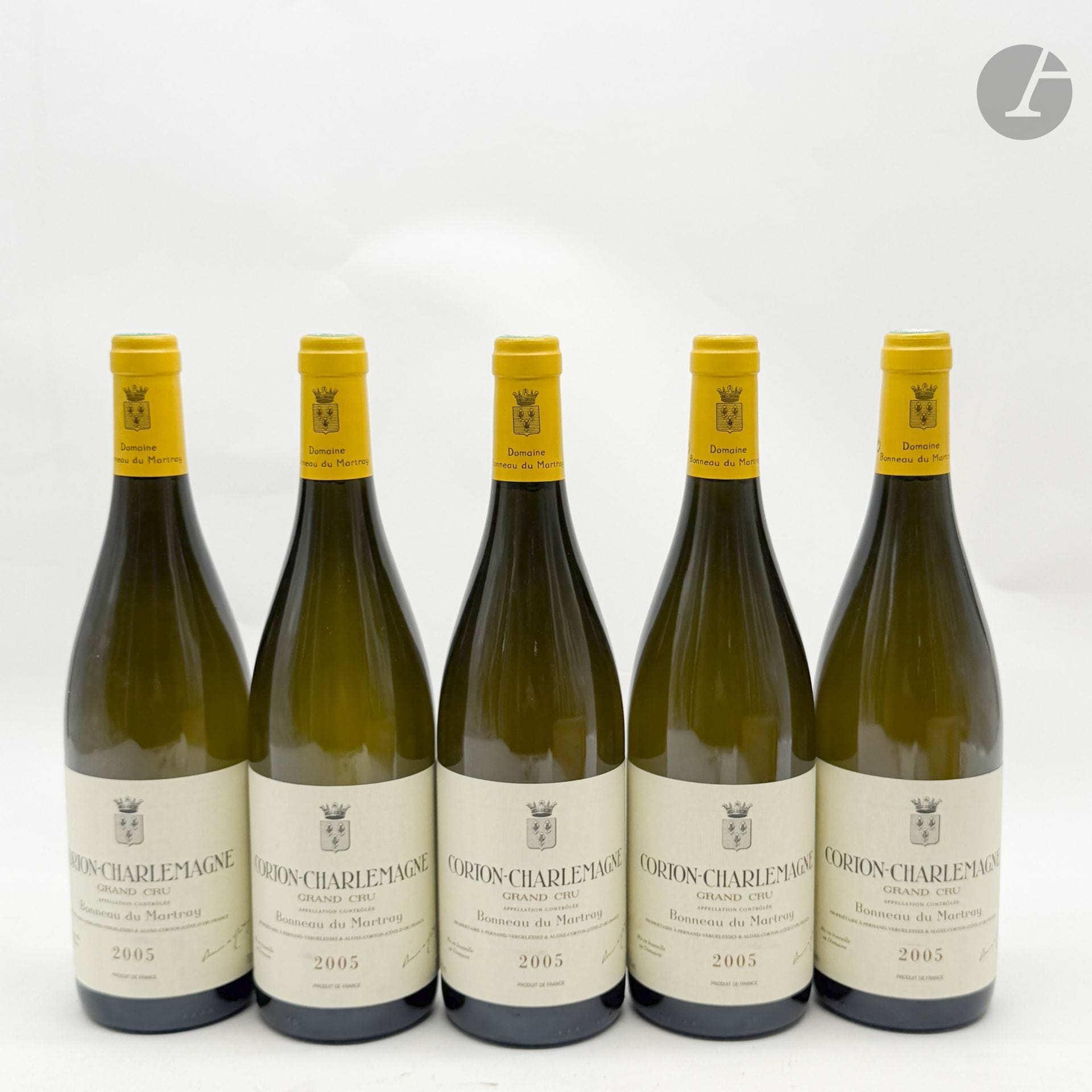 5 B CORTON-CHARLEMAGNE (Grand Cru) (Caisse Bois d'origine de 6 remise à l'acquéreur), Domaine Bonneau du Matray, 2005