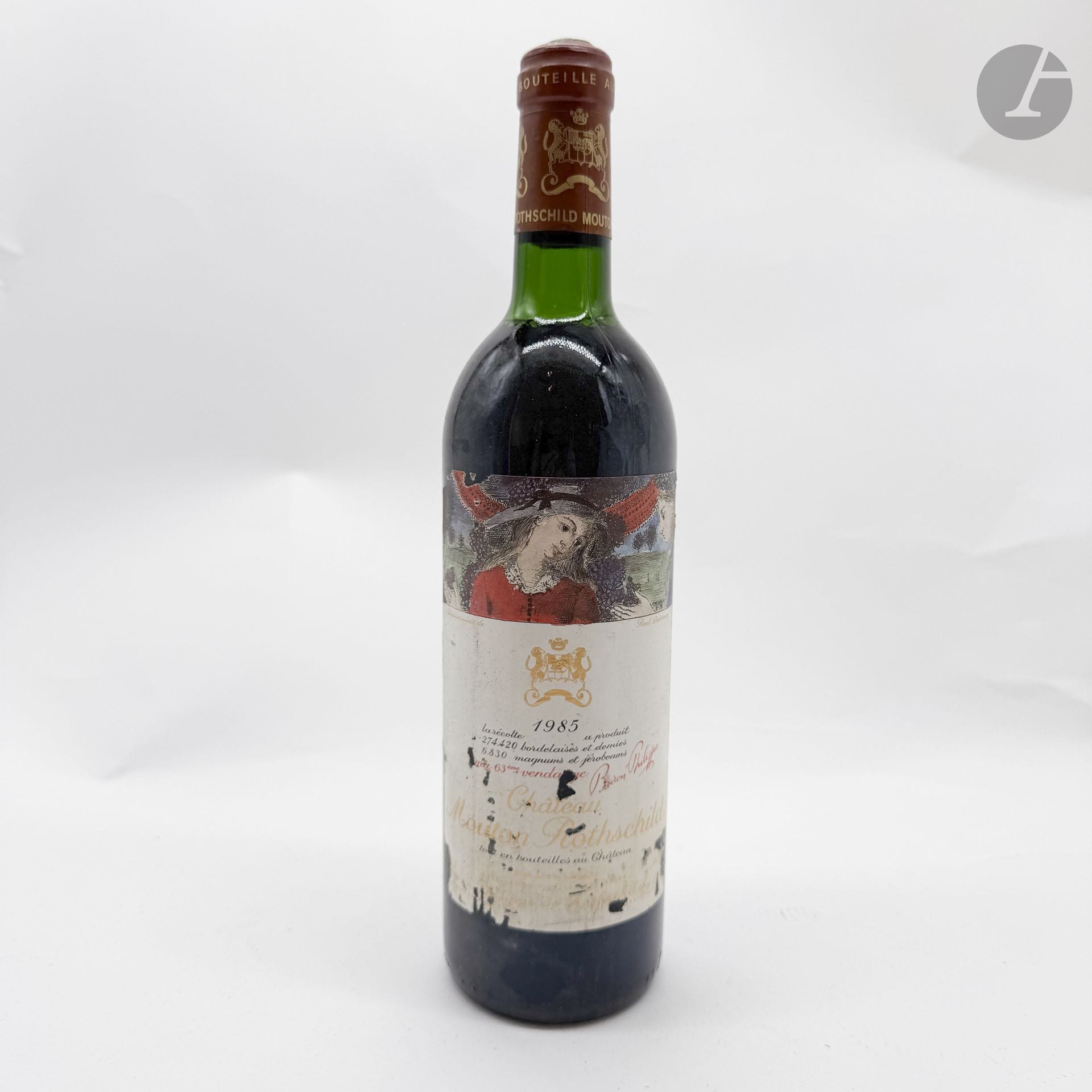 1 B CHÂTEAU MOUTON ROTHSCHILD (T.L.B; e.t.a.), GCC1 Pauillac, 1985