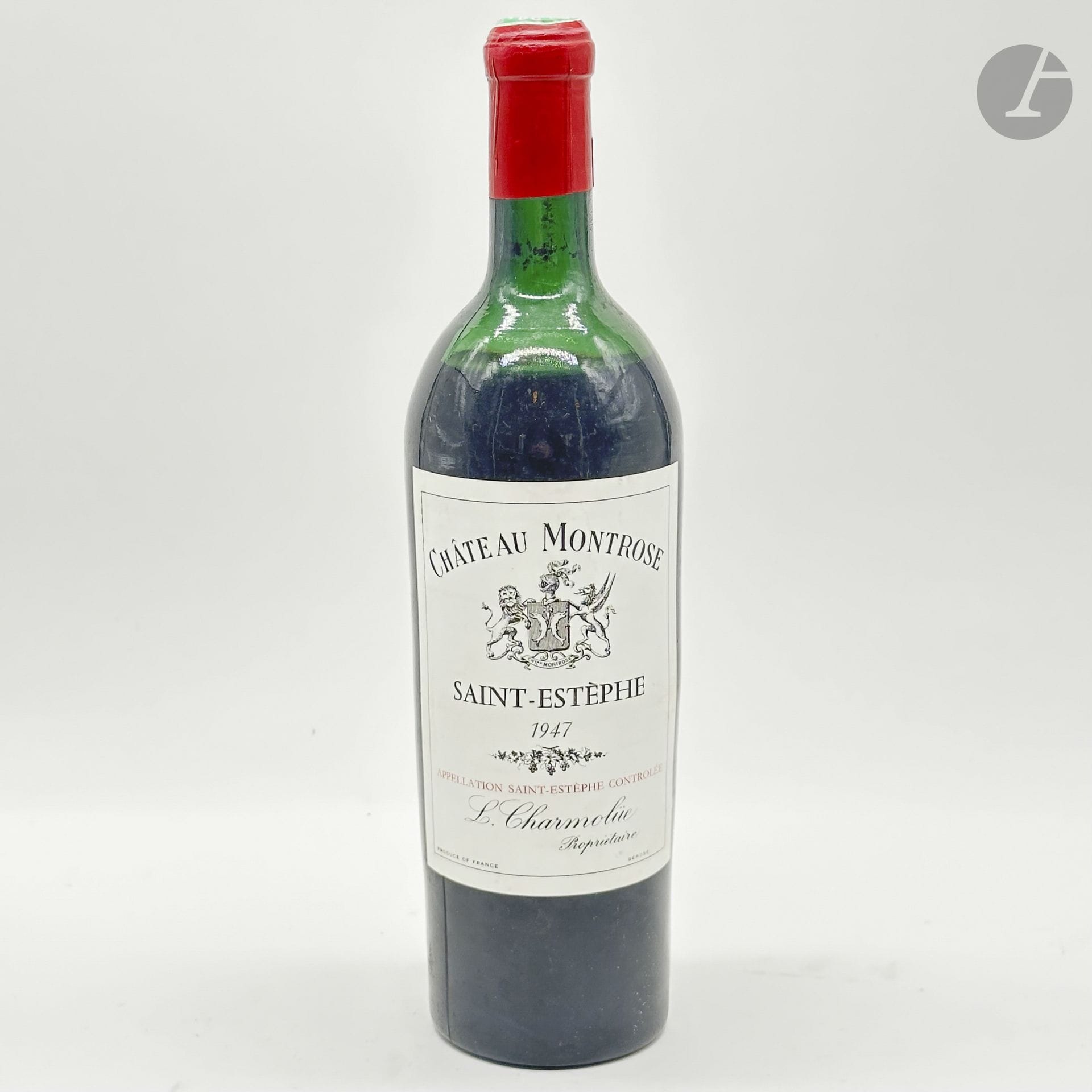 1 B CHÂTEAU MONTROSE (M.E.+; e.l.a; capsule Nicolas), GCC2 Saint-Estephe, 1947