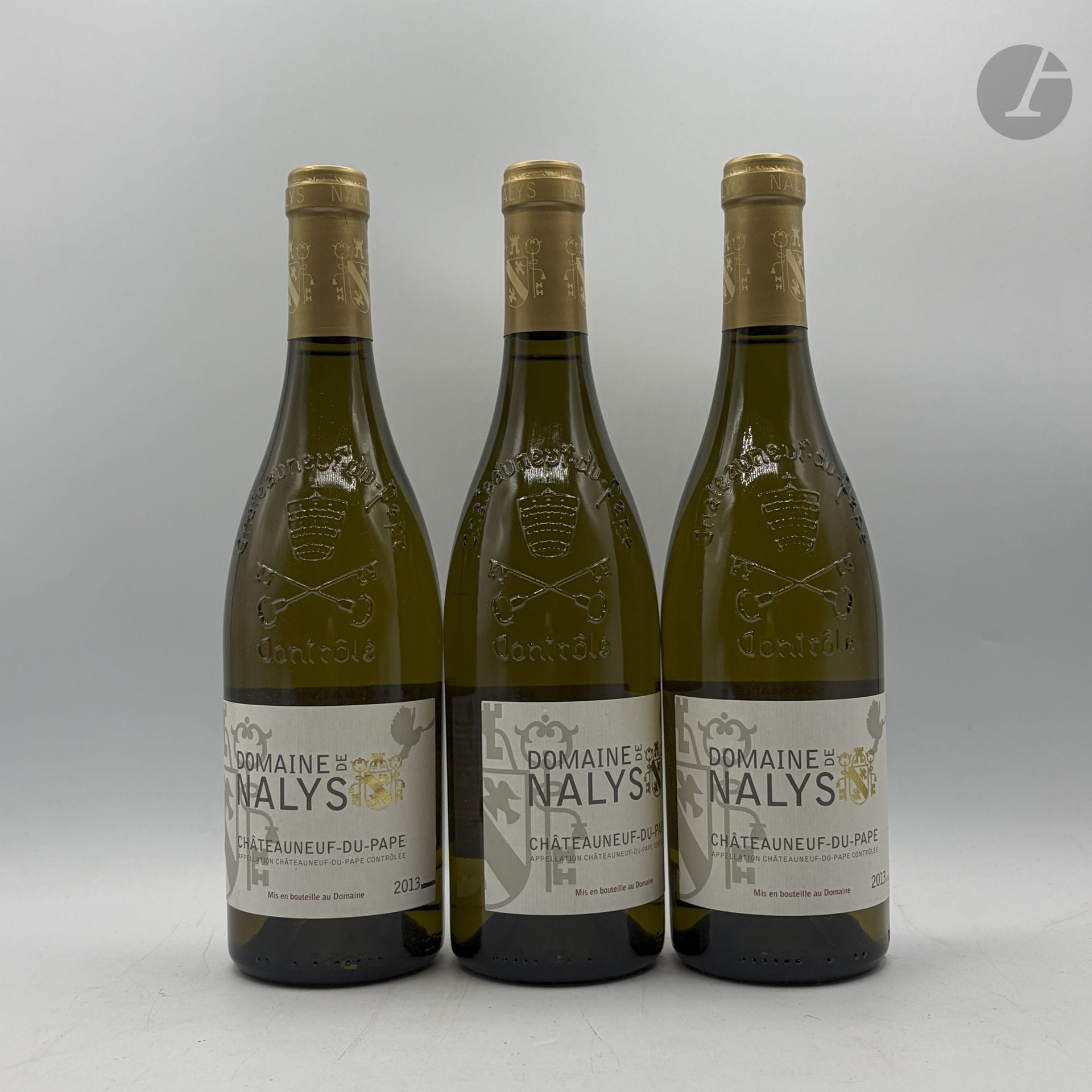 3 B CHÂTEAUNEUF DU PAPE Blanc, Domaine de Nalys, 2013