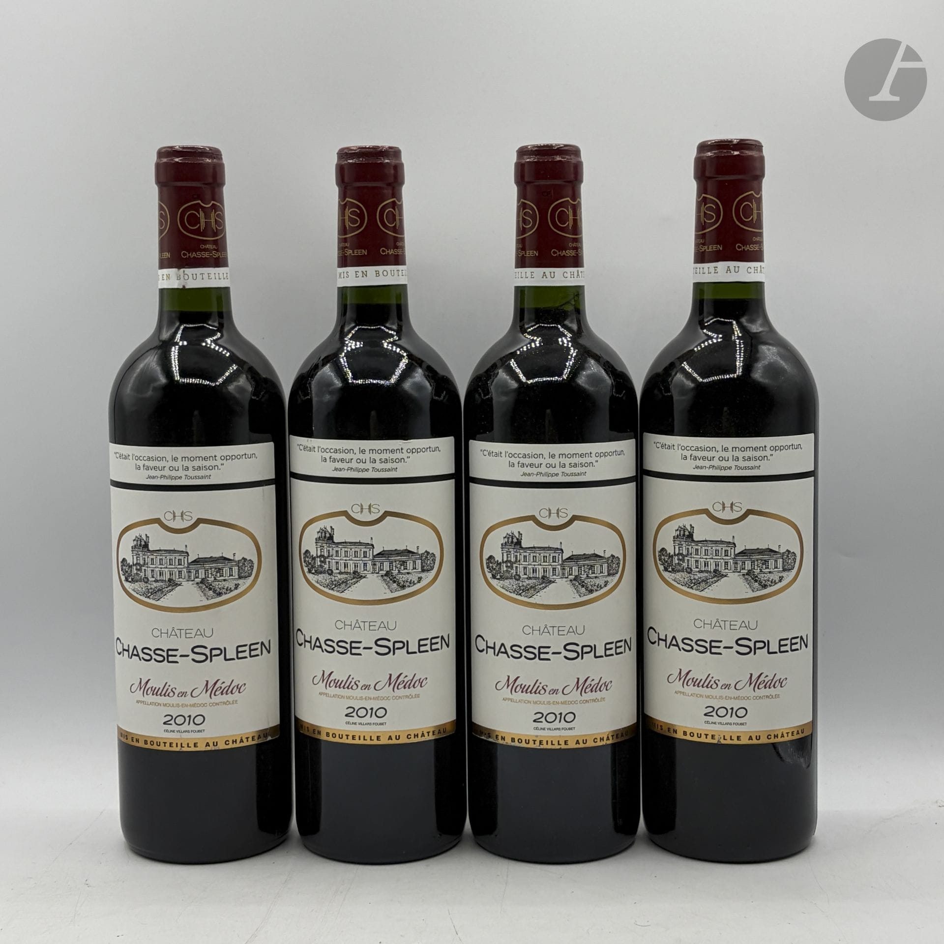 4 B CHÂTEAU CHASSE-SPLEEN, Moulis, 2010