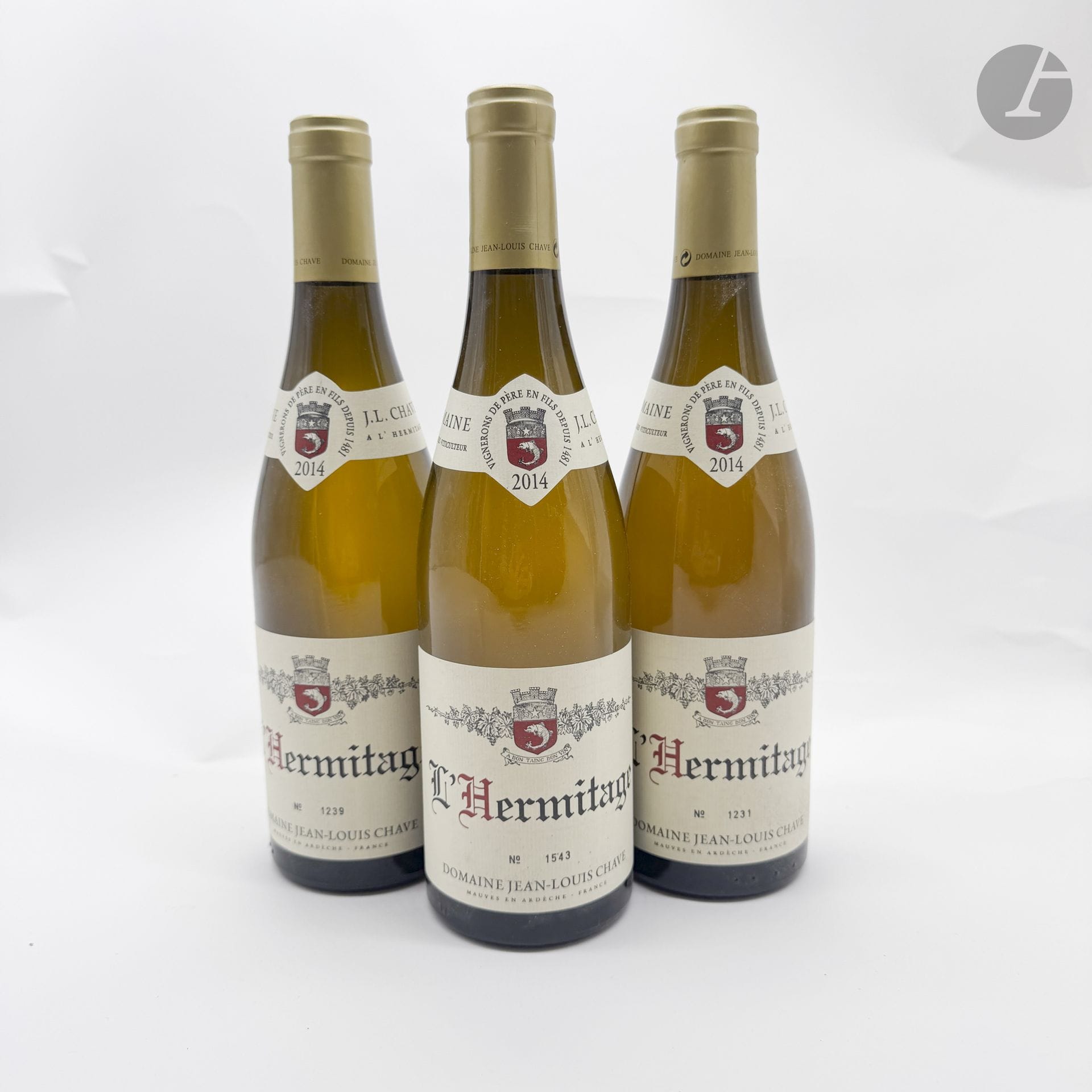 3 B L'HERMITAGE Blanc, Domaine Jean-Louis Chave, 2014