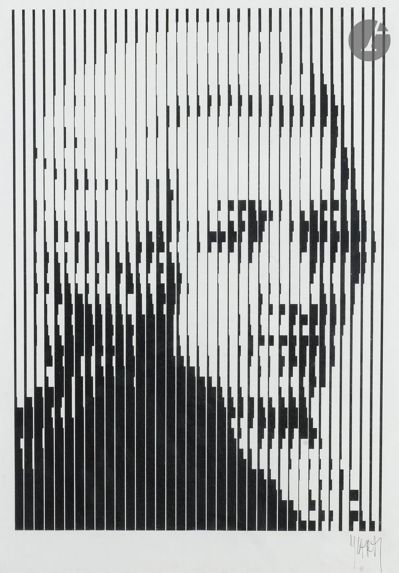 Jean-Pierre YVARAL (1934-2002)
Portrait de Mozart
Gouache sur traits de mine de plomb.
Signée en bas à droite.
62 x 47 cm