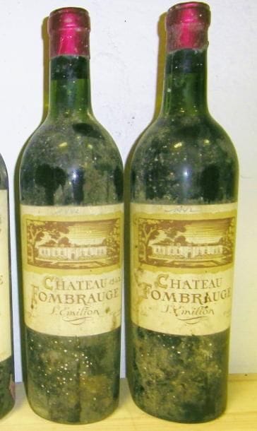 2 Bouteilles CH. FOMBRAUGE, St-Émilion 1942 (es, mill manuscrit, caps neutre, 1 LB, 1 MB)