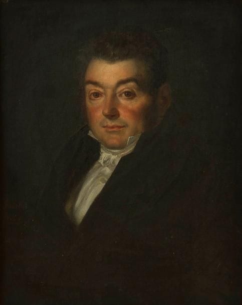 Louis Joseph FANELLI SEMAH (Toulon 1804 - 1875)
Portrait présumé de Monsieur Mellet Sur sa toile d'origine (Belot). 26,5 x 21 cm Signé et daté en bas à gauche Fanelli / 1830