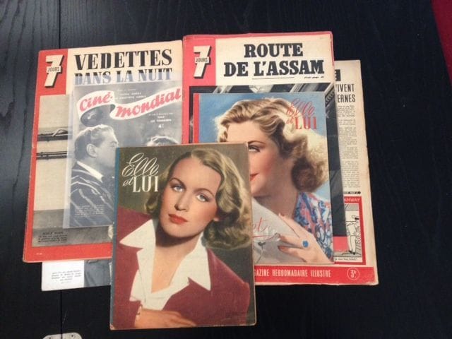 [GUITRY (Sacha)]
45 Numéros de revues et journaux, avril 1940-1943 (papier fragile). Articles sur Sacha Guitry pendant l'Occupation. Images de France, La Semaine, 7 Jours, Vedettes, Toute la vie, D.I., Ciné-Mondial, L'Illustration, La Vie parisienne, Signal, Elle et Lui, Actu, Ciné-Mondial