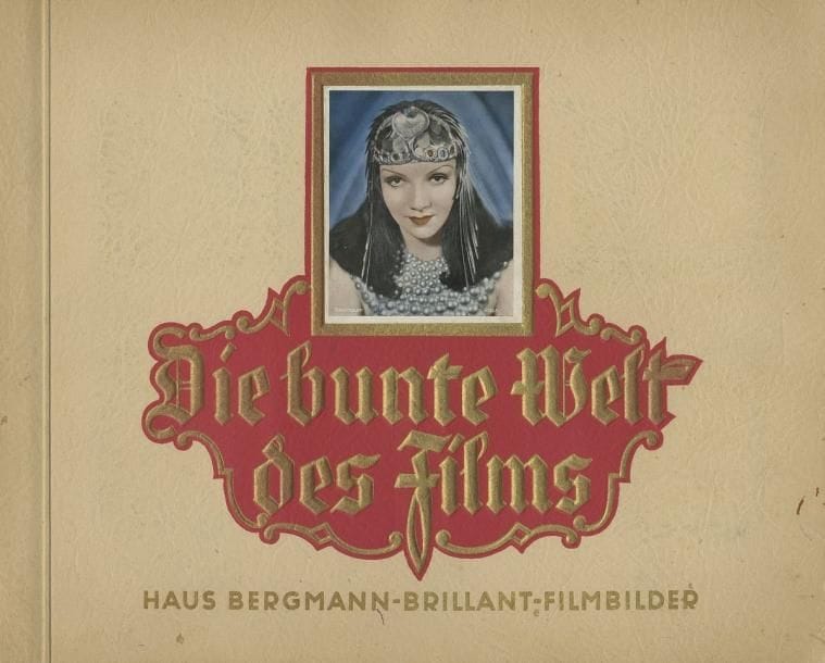 CINÉMA - ALBUMS ALLEMANDS. Réunion de 7 vol. in-4, cartonnages d'éditeur. Nombreuses reproductions photographiques, dans ces albums datant d'avant la guerre de 1939. Caïd. Film Bilder. Album 1. - Vom Werden deutscher Filmkunst. 1er und 2° Teil. Der Tonfilm. - Constantin n°23. Gold. Film Bilder. Albums 1 et 2. - Bunte Filmbilder. II Folge. - Die Bunte Welt des Films