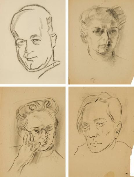 Felicia PACANOWSKA [polonaise] (1907-2002)
Sujets divers. Fort lot de dessins à l'encre ou crayon. Certains signés. Formats divers. (Déchirures et plis)