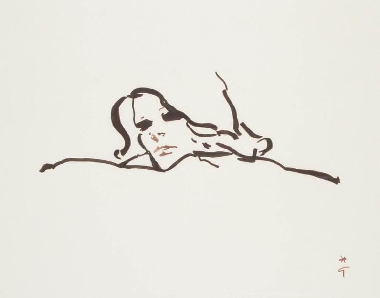 René GRUAU (1909-2004)
Portrait de femme. Dessin à l'encre. Signé en bas à droite. 50 x 64 cm