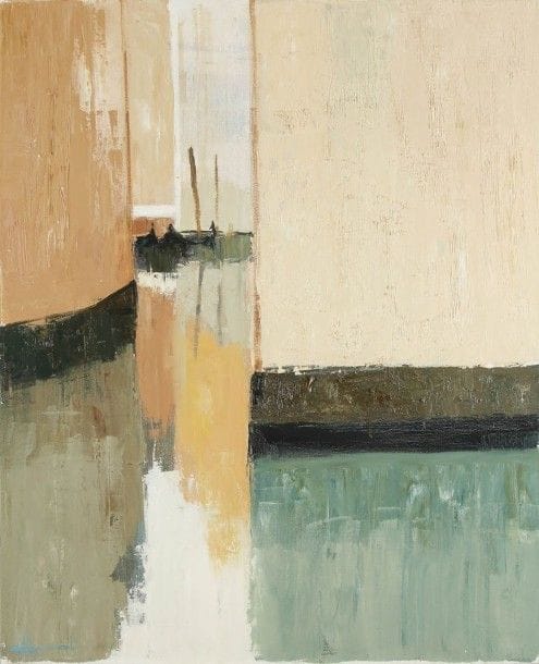 Dominique DALL’AGNOL (né en 1931)
Venise ou Réflexion
Huile sur toile.
Signée en bas à gauche.
Signée et titrée au dos.
100 x 81 cm