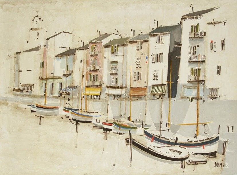 Georges DAMIN (né en 1942)
Le Port de Saint-Tropez
Huile sur toile.
Signée en bas à droite.
60 x 81 cm