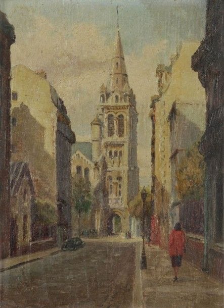 A. LEFORT (XIXe-XXe siècle)
Dans la rue
Huile sur carton.
Signée en bas à droite.
24 x 17,5 cm