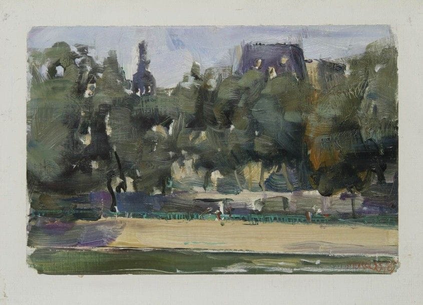 Armando MORALES [nicaraguayen] (1927-2011)
Paris, quai de l’Hôtel de Ville, 1985
Huile sur toile.
Signée et datée en bas à droite.
16 x 22 cm
Provenance : 
Galerie Claude Bernard, Paris 6e.