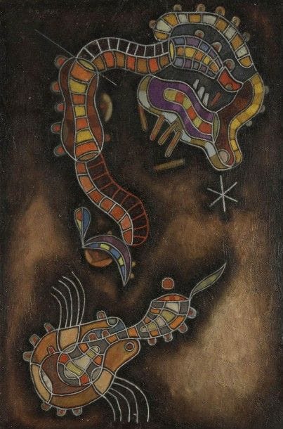 Jose PEREIRA [uruguayen] (né en 1940)
Composition, 1974
Huile sur toile.
Signée et datée en bas à droite.
81 x 54 cm